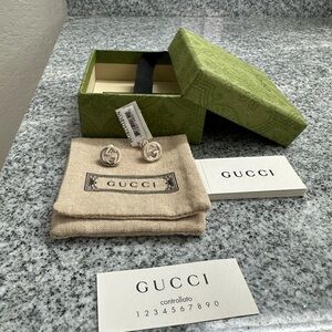 Brand NWT Gucci interlocking G earring studs